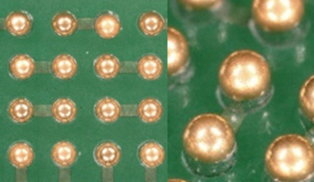 electrode formation on a substrate