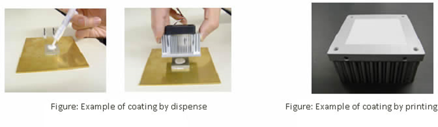 散熱矽脂塗布例